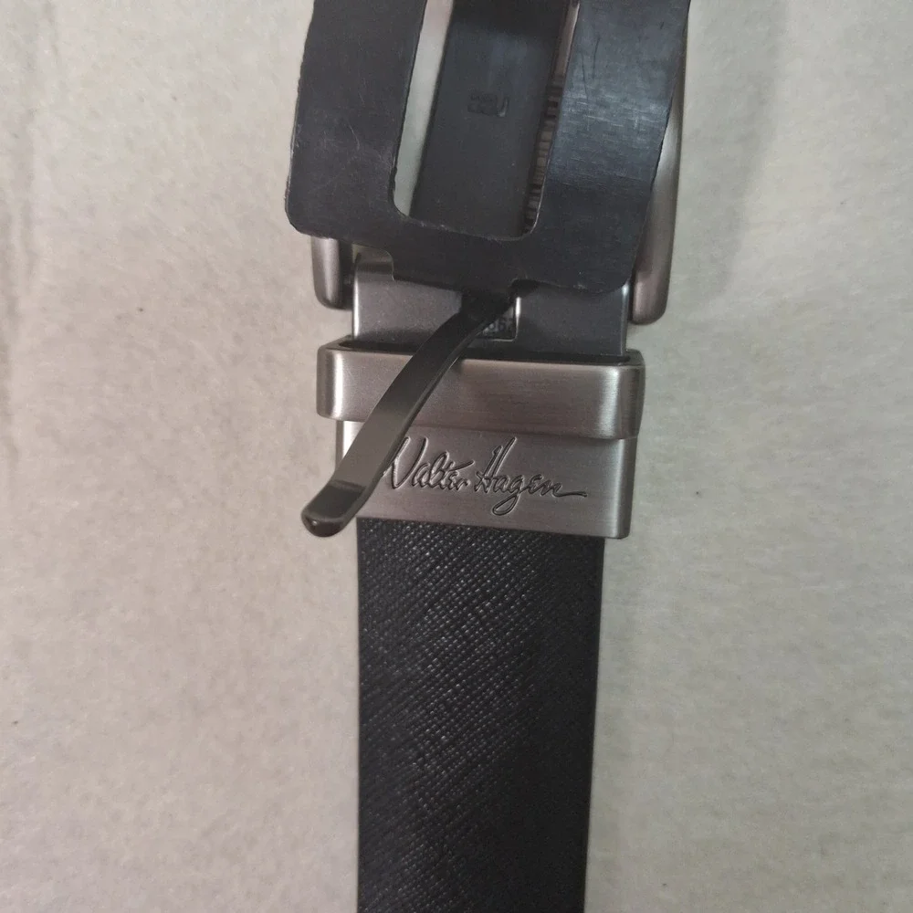 Walter Hagen Reversible Belt Mens Large 38-40 Black Brown Leather Golf WHB404BB